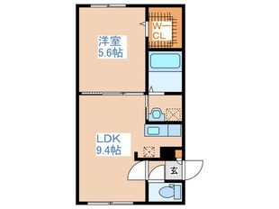 モンヴェール学園前の物件間取画像